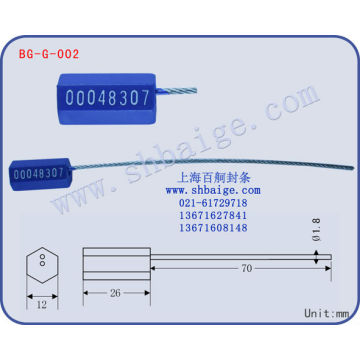 cargo logistics seal BG-G-002, cable seal